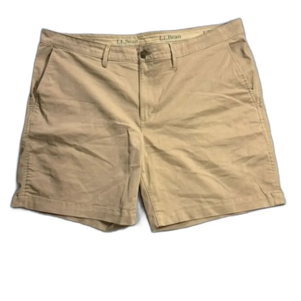L.L.Bean Mens 42W Khaki Shorts 7